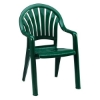 Pacific Fanback Stacking Commercial Plastic Resin Armchair