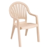 Pacific Fanback Stacking Commercial Plastic Resin Armchair