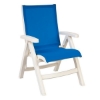 Belize Plastic Resin Sling Folding Deck Chair