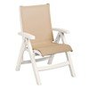 Belize Plastic Resin Sling Folding Deck Chair