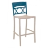 Moon Armless Stacking Commercial Plastic Resin Barstool