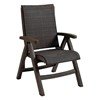 Plastic Resin Java All-Weather Wicker Folding Chair