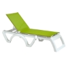 Jamaica Beach Sling Chaise Lounge, Plastic Resin Frame with Vinyl Coated Polyester Sling Fabric
