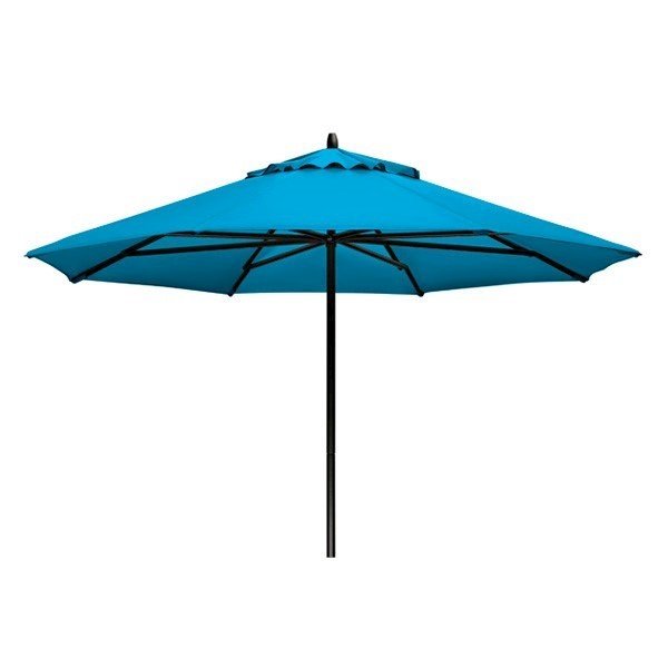 9' Telescope Casual Powdercoat Aluminum Market Umbrella