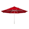 11' Telescope Casual Powdercoat Aluminum Market Umbrella