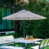 11' Telescope Casual Powdercoat Aluminum Market Umbrella