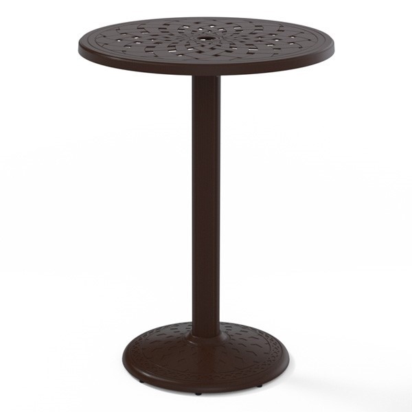 Telescope 30" Round Cast Aluminum Bar Table