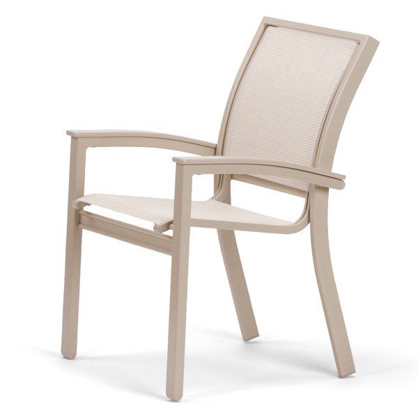 Telescope Bazza Dining Chair with Aluminum Frame and Marine Grade Polymer Accents