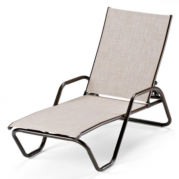 Telescope Gardenella Sling Chaise Lounge with Aluminum Frame