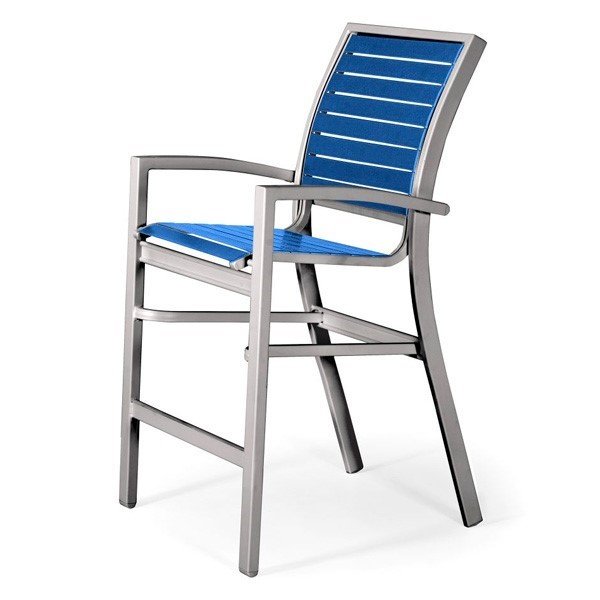 Telescope Kendall Strap Counter Chair with Aluminum Frame