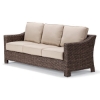 Telescope Lake Shore Outdoor Cushion Sofa with Wicker Frame