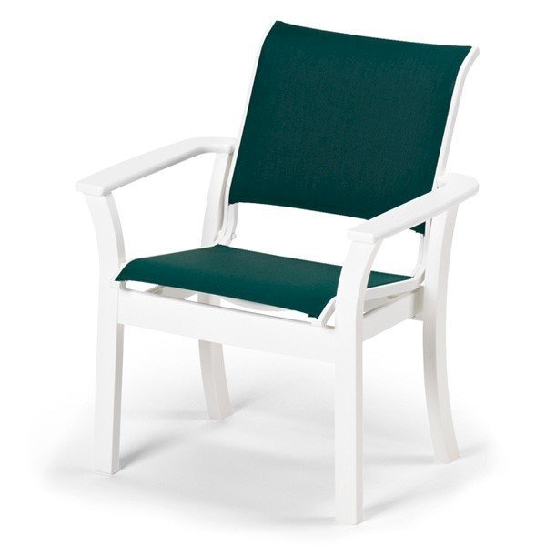 Telescope Leeward Sling Cafe Dining Chair with Marine Grade Polymer Frame