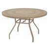 36" Round Punched Aluminum Patio Dining Table with Commercial Aluminum Frame