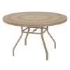 36" Round Punched Aluminum Patio Dining Table with Commercial Aluminum Frame