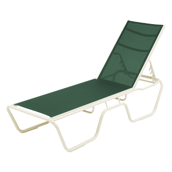 Neptune Chaise Lounge Sling Commercial Aluminum Frame