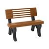 Elite Recycled Plastic Backed Bench with Portable Frame
