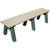 Deluxe Recycled Plastic Bench without Back