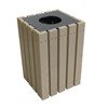 22 Gallon Recycled Plastic Square Trash Can
