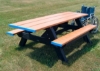  Double ADA Recycled Plastic Picnic Table, 8ft