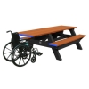 Single ADA Recycled Plastic Picnic Table