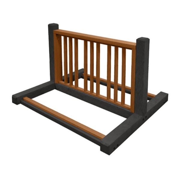 Recycled Plastic Bike Rack, 6 Slot