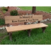 Traditional Recycled Plastic Bench with Custom Logo