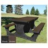 	Easy Access Rectangular Recycled Plastic Picnic Table