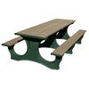 	Easy Access Rectangular Recycled Plastic Picnic Table