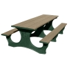 	Easy Access Rectangular Recycled Plastic Picnic Table