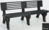 	Elite Recycled Plastic Backed Bench with Portable Frame
