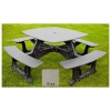 Bistro Recycled Plastic Square Picnic Table