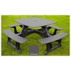 Bistro Recycled Plastic Square Picnic Table