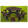 Bistro Recycled Plastic Square Picnic Table