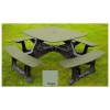 Bistro Recycled Plastic Square Picnic Table