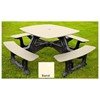 Bistro Recycled Plastic Square Picnic Table