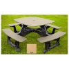 Bistro Recycled Plastic Square Picnic Table