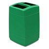 55 Gallon Poly Tec Polyethylene Plastic Square Trash Receptacle