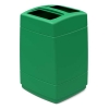 55 Gallon Poly Tec Polyethylene Plastic Square Trash Receptacle