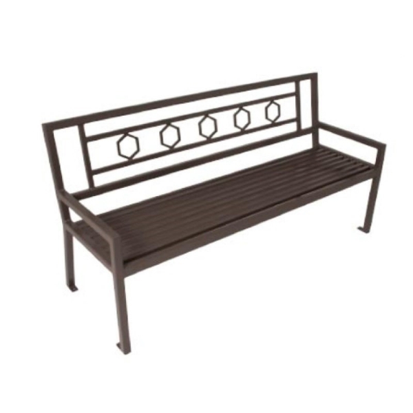 Biscayne Bench with Back