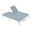 Mainstay High Density Polyethylene Double Chaise Lounge