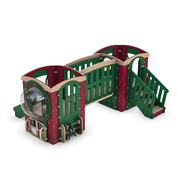 Tot Trek Little Base Commercial Playset Made From Recycled Plastic - Ages 6 Months To 2 Years - Front