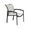 Elance EZ Span Vinyl Strap Dining Arm Chair with Aluminum Frame