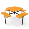 ELITE Series 46" Octagon Nexus Rolled Pedestal Table