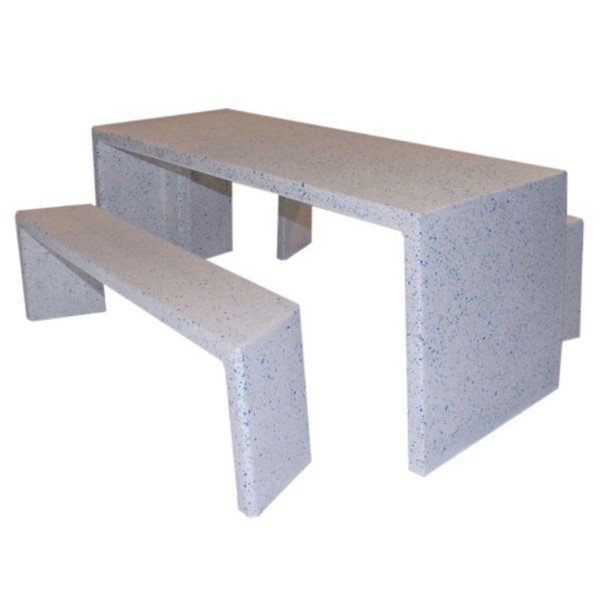 7 Ft. Rectangular Independent Concrete Picnic Table - 2040 lbs.