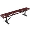 RHINO Slatted Rolled Bench without Back