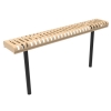 RHINO Slatted Rolled Bench without Back