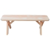 Cross Leg Wooden Bench without Back