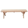Cross Leg Wooden Bench without Back
