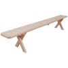 Cross Leg Wooden Bench without Back