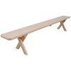 Cross Leg Wooden Bench without Back
